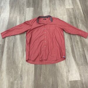 Daniel Cremieux Red Casual Button Down Shirt 4xt